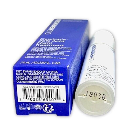 ➡️3/$25⬅️ Ole Henriksen—Dewtopia 20% Acid Night Treatment—Deluxe Mini (7mL)*NIB* - Picture 3 of 7